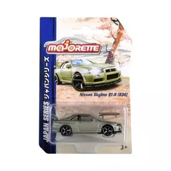 Машинка Majorette Nissan Skyline R34, бежевый