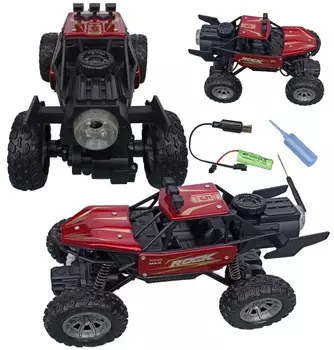 Машинка с дистанционным управлением МЕТАЛЛ КРАСНЫЙ парогенератор ДЫМ ДЫМ игрушечная машинка красная 19х13х13 PakaNiemowlaka