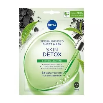 Маска-детокс Nivea Skin с детокс-сывороткой и тканевой маской Unbranded