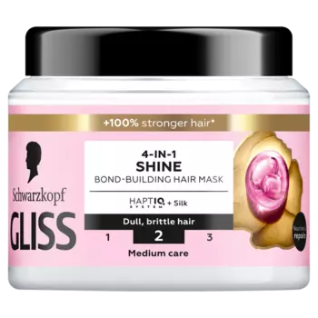 Маска для блеска волос 4в1, 400 мл Gliss Liquid silk