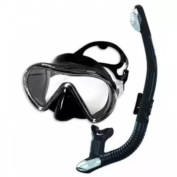 Маска для дайвинга и трубка Vento Mares, черный