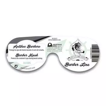 Маска для глаз Eurostil Barber's Black Eye Mask, 50 шт.