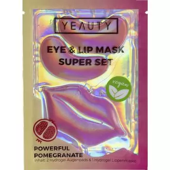 Маска для глаз и губ Super Set Powerful Pomegranate YEAUTY, 1 шт.