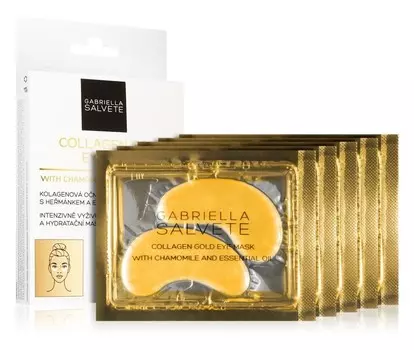 Маска для глаз против отечности и темных кругов с коллагеном Gabriella Salvete Face Mask Collagen Gold