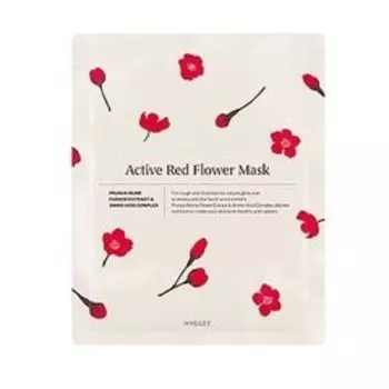 Маска для лица, 1 шт. Hyggee, Active Red Flower Mask, Inna marka