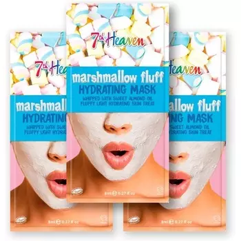 Маска для лица «7th Heaven Marshmallow Fluff» с маслом сладкого миндаля и алоэ вера для увлажнения и увлажнения кожи.