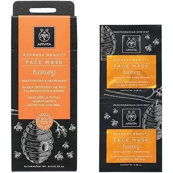 Маска для лица Apivita с медом увлажняющая и питательная