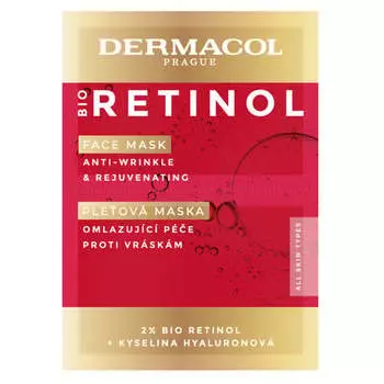 Маска для лица Bio Retinol Face Mask против морщин, 16 мл Dermacol