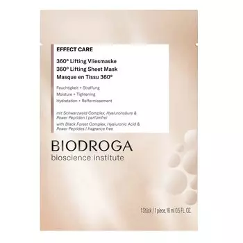 Маска для лица Biodroga 360° Lifting Vliesmaske, 16 ml