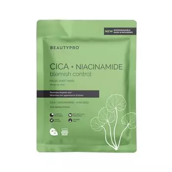 Маска для лица Cica + ниацинамид Beauty Pro, 22 мл