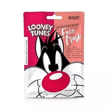 Маска для лица Disney Looney Tunes Sylvester, увлажняющая и расслабляющая тканевая маска для питания кожи и красивого цвета лица, Mad Beauty