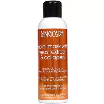 Маска для лица дрожжевая с коллагеном для жирной кожи, 150 г Bingospa