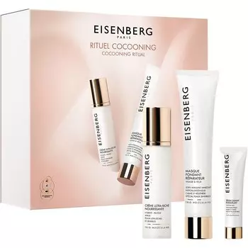 Маска для лица EISENBERG Coffret Cocooning, Crme Ultra Riche Nourrissante 50 ml + Masque Fondant Rparateur 75 ml + Srum Calmant Ressourant 7,5 ml / 1 Stk.