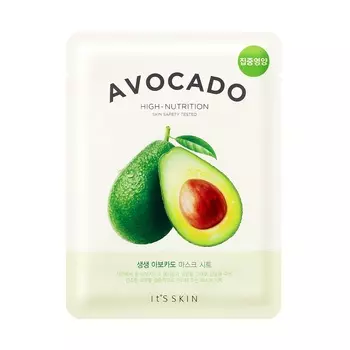 Маска для лица из авокадо the fresh mask sheet avocado It'S Skin, количество 1 шт.