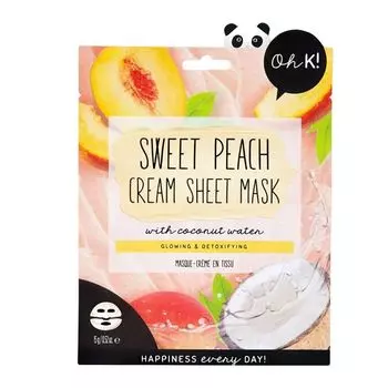 Маска для лица из сладкого персикового крема Oh K!, 15 гр