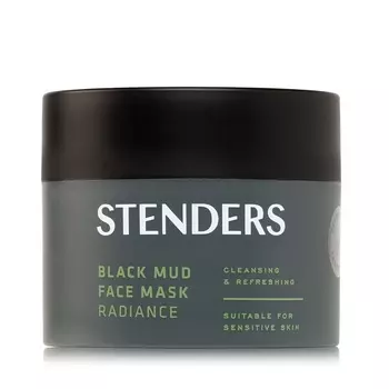 Маска для лица из светящейся грязи black mud face mask radiance Stenders, вес 50 гр.