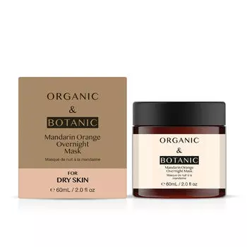 Маска для лица Mandarin orange overnight mask Organic & botanic, 60 мл