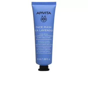 Маска для лица Mascarilla facial hidratante antipolucin con lavanda de mar Apivita, 50 мл