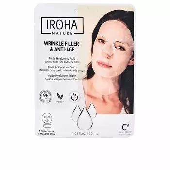 Маска для лица Mascarilla facial tis rellenadora & anti-aging triple cido hialurnico Iroha nature, 30 мл