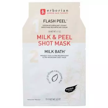 Маска для лица Milk & peel shot mask Erborian, 15 г