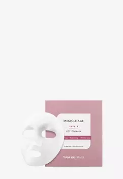 Маска для лица Miracle Age Repair Cotton Mask Thank You Farmer, черный
