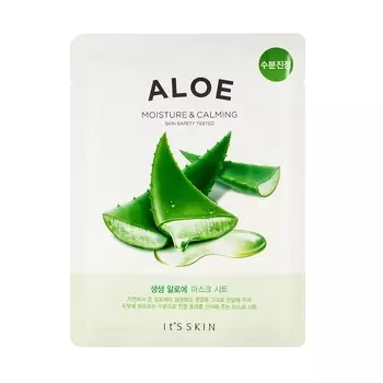 Маска для лица с алоэ вера the fresh mask sheet aloe It'S Skin, количество 1 шт.