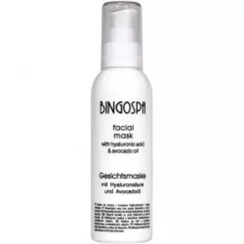 Маска для лица с гиалуроновой кислотой и маслом авокадо 150г BINGOSPA