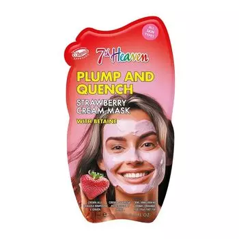 Маска для лица с клубничным кремом, придающая упругость и эластичность 7th Heaven, 15 мл