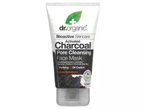 Маска для лица с органическим активным углем, 125 мл Dr.Organic Charcoal