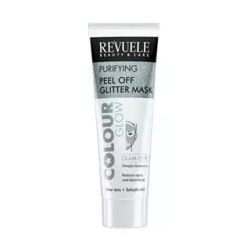 Маска для лица с салициловой кислотой Peel Off Glitter Mask Revuele, 80 ml