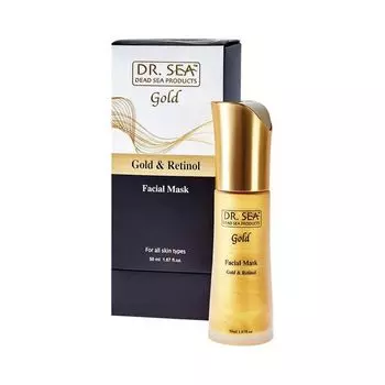 Маска для лица с золотом и ретинолом, 50 мл Dr.Sea Gold