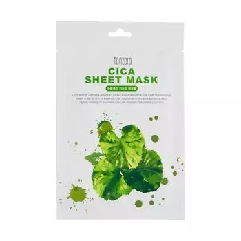 Маска для лица Tenzero cica sheet, 25 мл