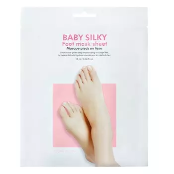 Маска для ног baby silky foot mask sheet Holika Holika, 18 мл