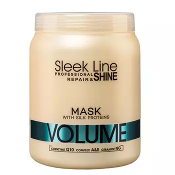 Маска для объема волос с шелком Stapiz Sleek Line Repair Volume, 1000 мл