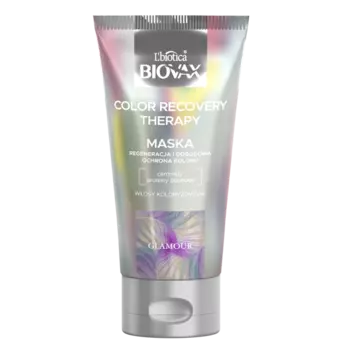 Маска для окрашенных волос, 150 мл L'Biotica Biovax Glamour color recovery therapy