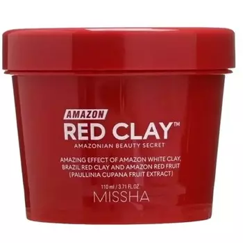 Маска для пор Amazon с красной глиной, 110 мл, Missha