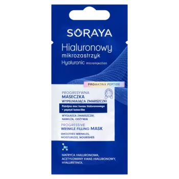 Маска для прогрессивного заполнения морщин, 8 мл Soraya Hialuronowy mikrozastrzyk