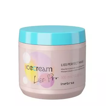 Маска для разглаживания волос, 500 мл Inebrya Ice cream liss-pro