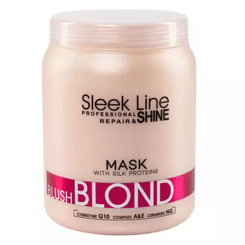 Маска для светлых волос с шелком Stapiz Sleek Line Blush Blond, 1000 мл