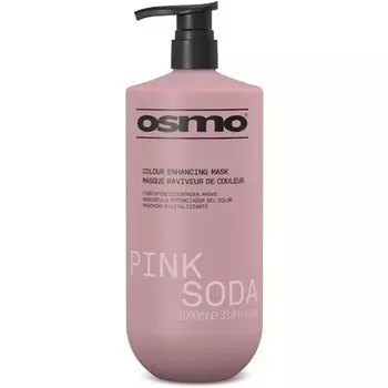Маска для улучшения цвета с розовой содой, розовая пигментированная, веганская, 1000 мл Osmo