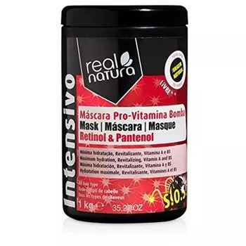Маска для волос без соли с провитаминным насосом 1 кг Real Natura