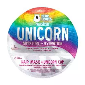 Маска для волос «Единорог» + шапочка 20 мл Bear Fruits