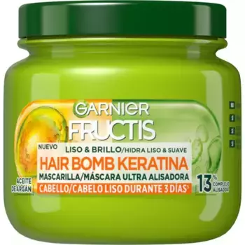 Маска для волос fructis hair bomb keratina mascarilla capilar liso & brillo Garnier, объем 320 мл
