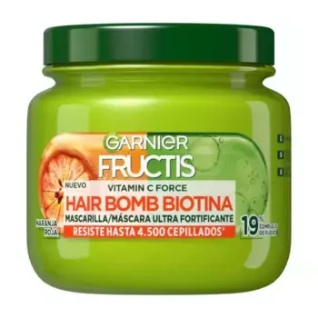 Маска для волос fructis mascarilla vitamin c force hair bomb biotina Garnier, объем 320 мл