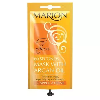 Маска для волос Mascarilla Cabello de 60 Segundos con Aceite de Argn Marion, 15 ml