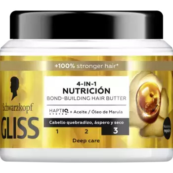 Маска для волос mascarilla oil nutritive 4 en 1 Gliss, объем 400 мл