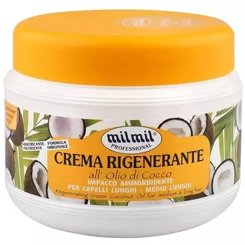 Маска для волос Milmil с кокосовым маслом (Crema Rigenerante) 500мл