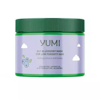 Маска для волос с черникой 3 в 1 Yumi, 300 мл