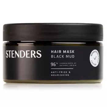 Маска для волос с черной грязью hair mask black mud Stenders, 200 мл