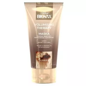 Маска для волос с кофеином, 150 мл Biovax, Glamour Volumising Therapy